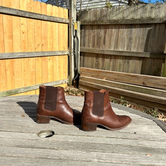 Frye brown Leather Chelsea Ankle Boots black 7.5 fall winter - Picture 2 of 16